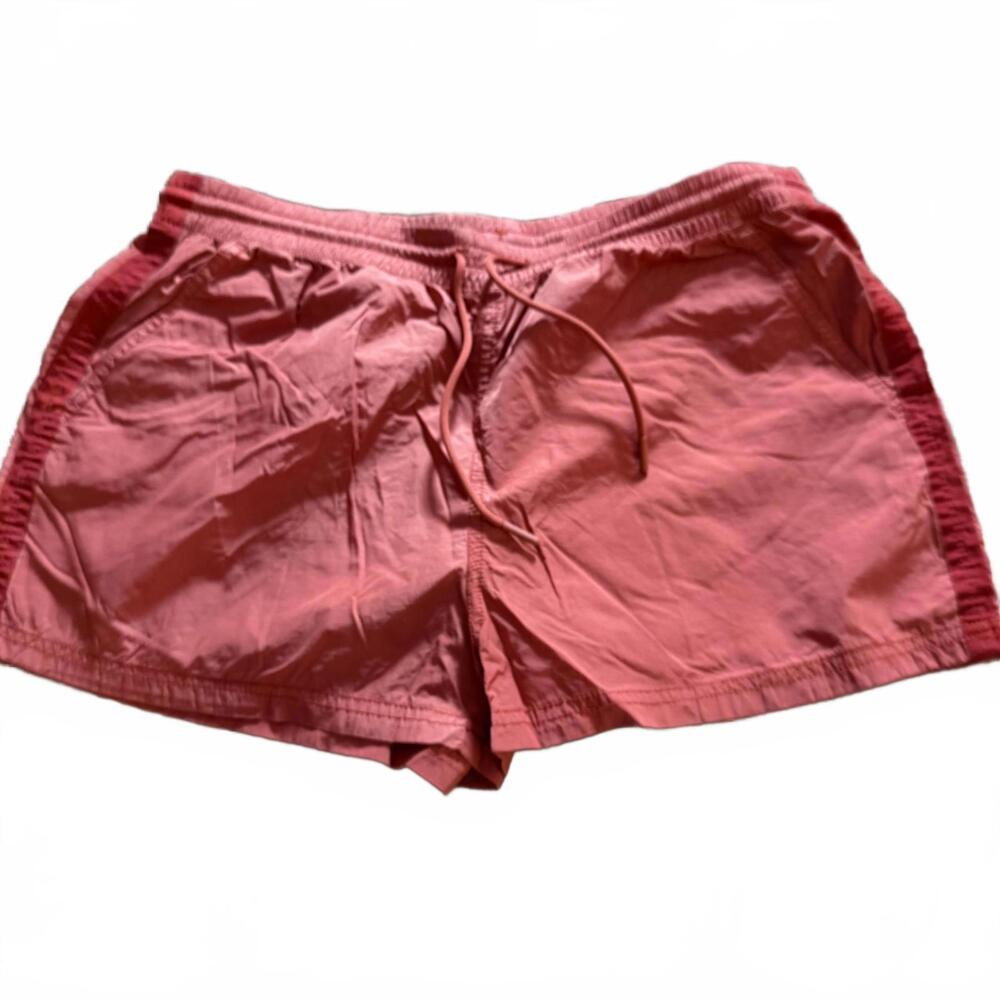 ATHLETA Expedition Short Wms SZ 6 Burnt Orange Elastic Drawstring waist. Pockets